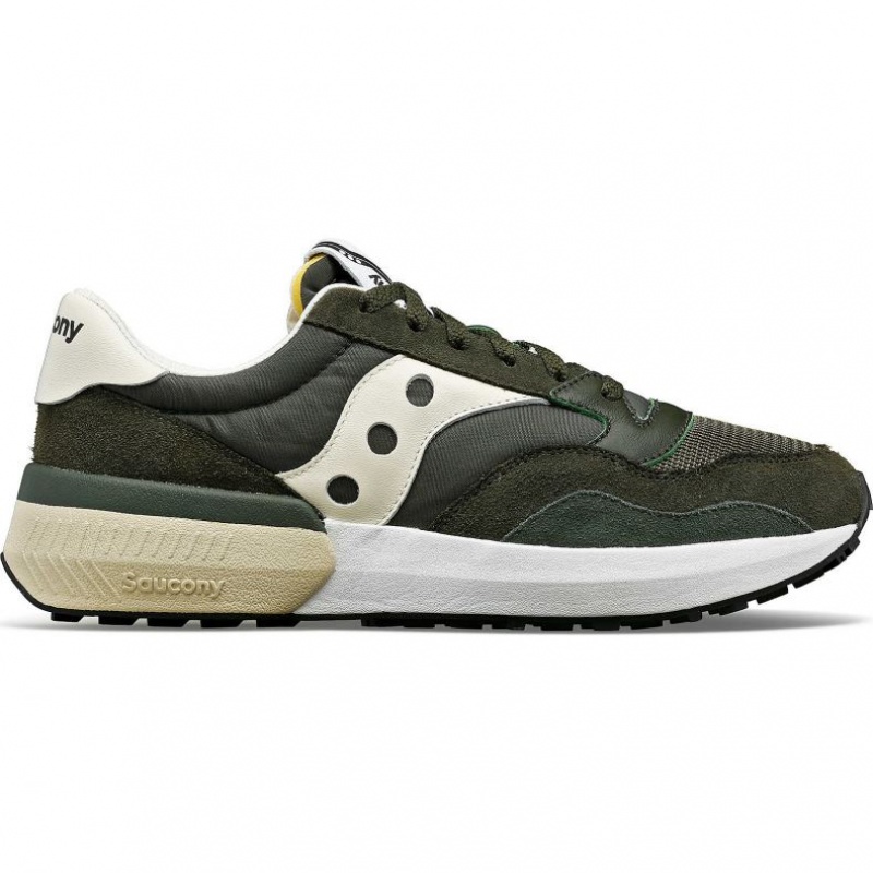 Green / Cream Women\'s Saucony Jazz NXT Sneakers | MALAYSIA-YHDM