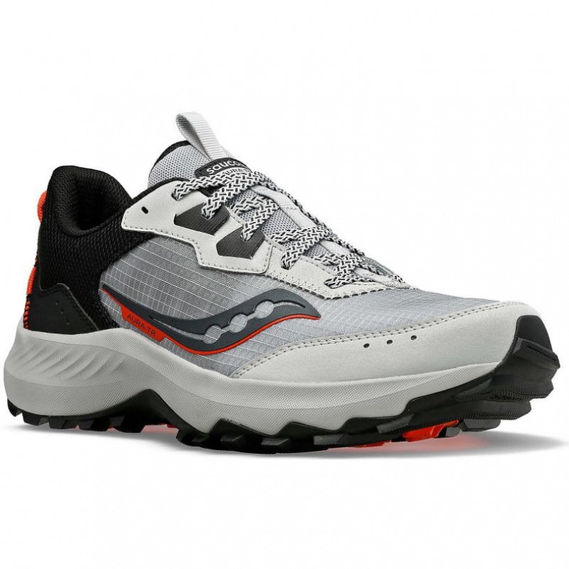 Grey Men's Saucony Aura TR Trail Running Shoes | MALAYSIA-HJKY