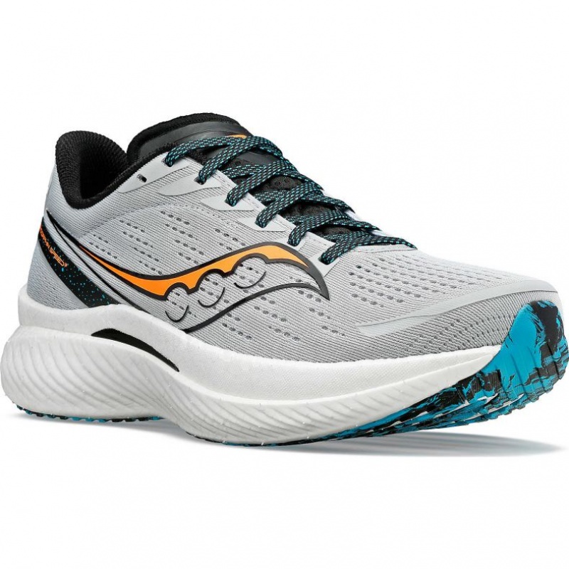 Grey Men's Saucony Endorphin Speed 3 Running Shoes | MALAYSIA-KNWY