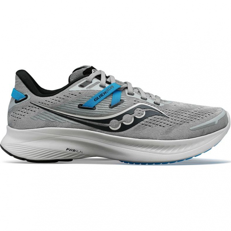 Grey Men\'s Saucony Guide 16 Running Shoes | MALAYSIA-YBGH