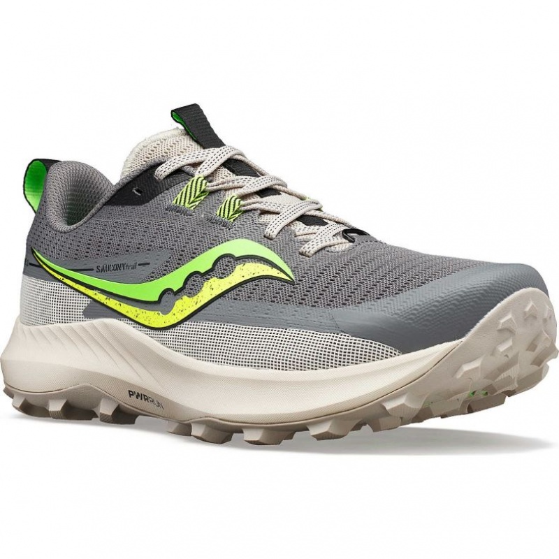 Grey Men's Saucony Peregrine 13 Trail Running Shoes | MALAYSIA-WPKR