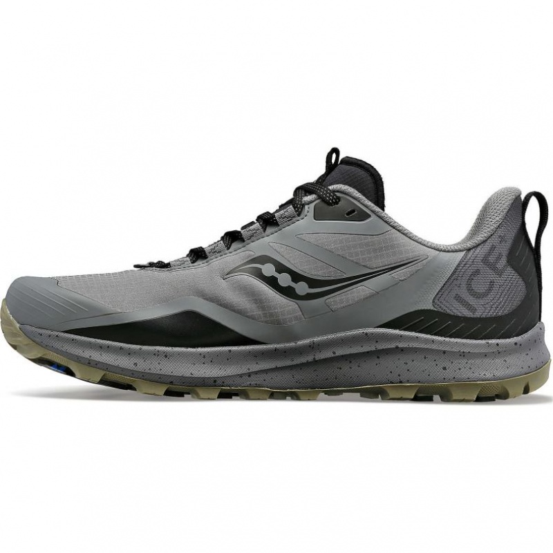 Grey Men's Saucony Peregrine ICE+ 3 Trail Running Shoes | MALAYSIA-FZQN