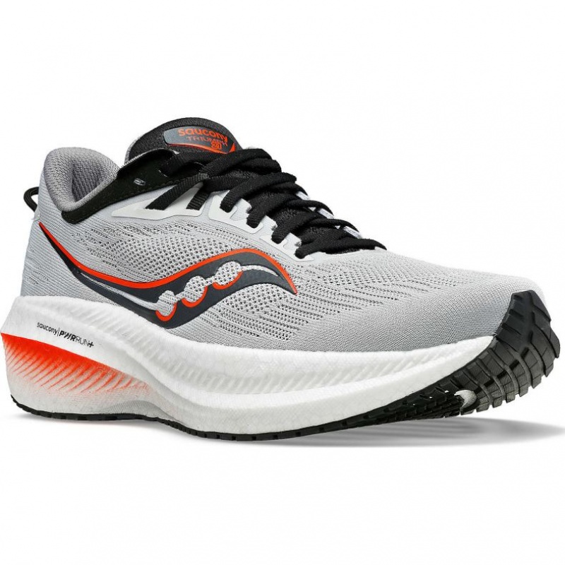 Grey Men's Saucony Triumph 21 Running Shoes | MALAYSIA-NKJD