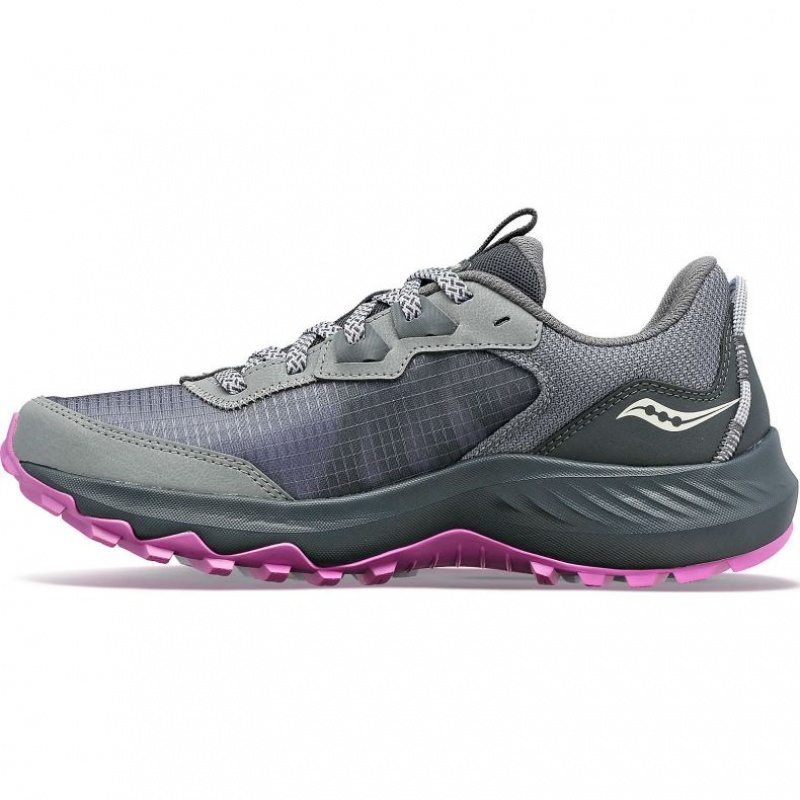 Grey Women's Saucony Aura TR Trail Running Shoes | MALAYSIA-XSZA