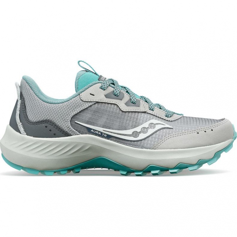 Grey Women\'s Saucony Aura TR Trail Running Shoes | MALAYSIA-GIYJ