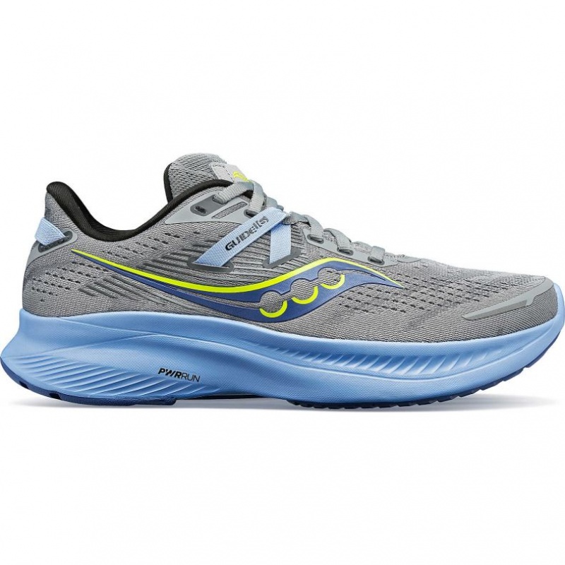 Grey Women\'s Saucony Guide 16 Wide Running Shoes | MALAYSIA-LXQH