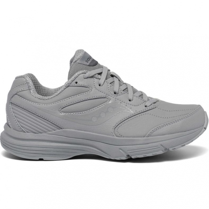 Grey Women\'s Saucony Integrity Walker 3 Wide Running Shoes | MALAYSIA-HPKO