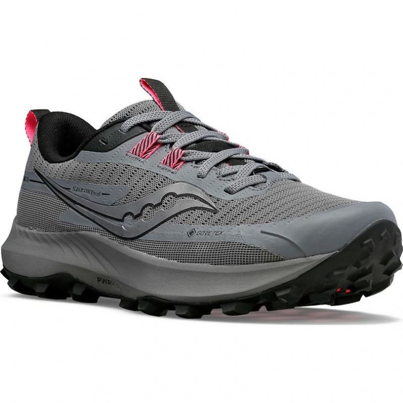 Grey Women's Saucony Peregrine 13 GTX Trail Running Shoes | MALAYSIA-DCVK