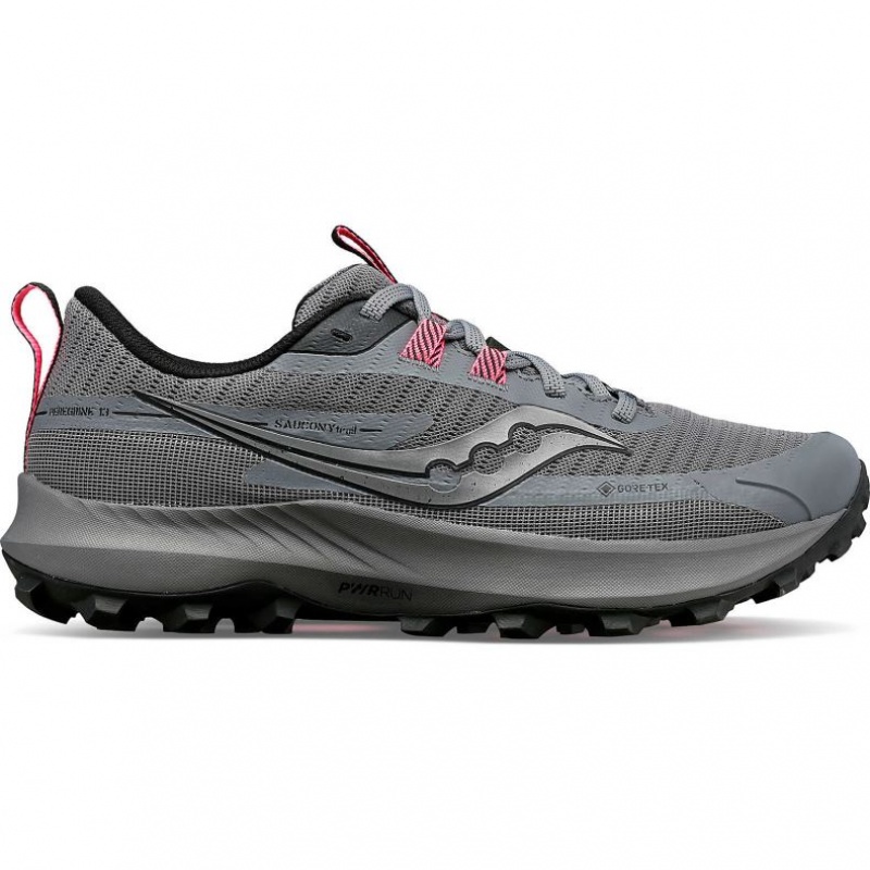 Grey Women\'s Saucony Peregrine 13 GTX Trail Running Shoes | MALAYSIA-DCVK