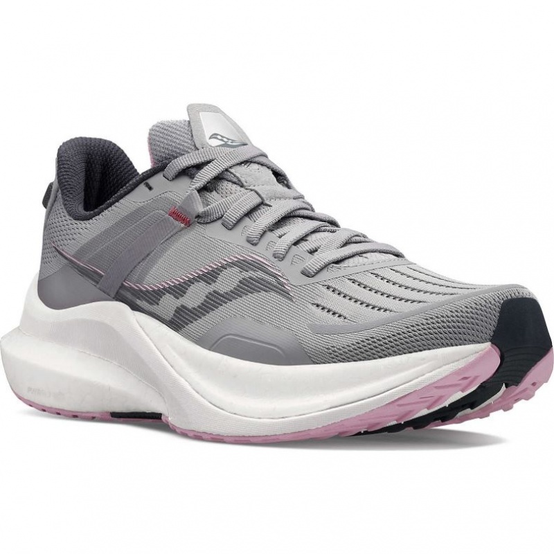 Grey Women's Saucony Tempus Running Shoes | MALAYSIA-LJOX