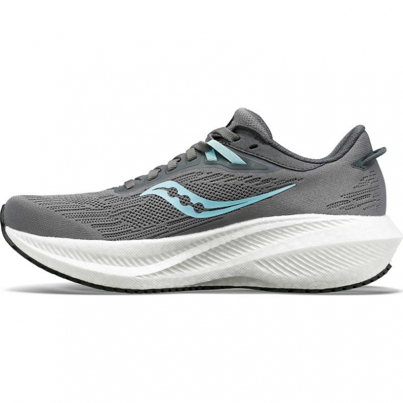 Grey Women's Saucony Triumph 21 Running Shoes | MALAYSIA-BPYH