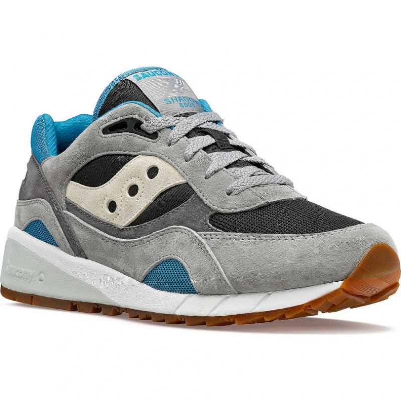 Grey / Black Men's Saucony Shadow 6000 Sneakers | MALAYSIA-EGOA