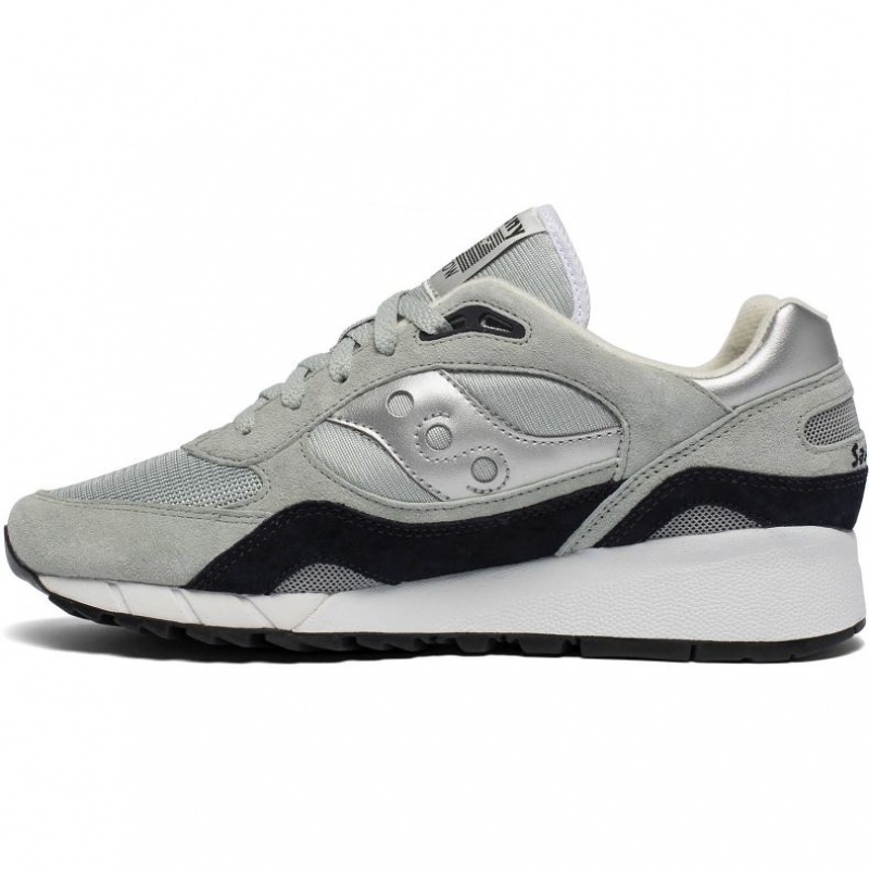 Grey / Silver Women's Saucony Shadow 6000 Sneakers | MALAYSIA-ZAMF