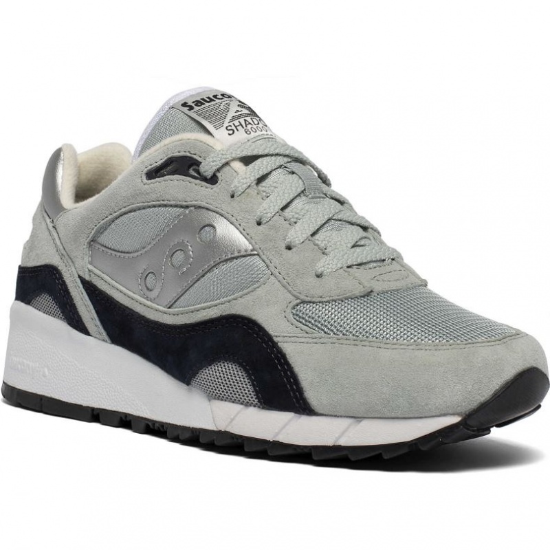 Grey / Silver Women's Saucony Shadow 6000 Sneakers | MALAYSIA-ZAMF