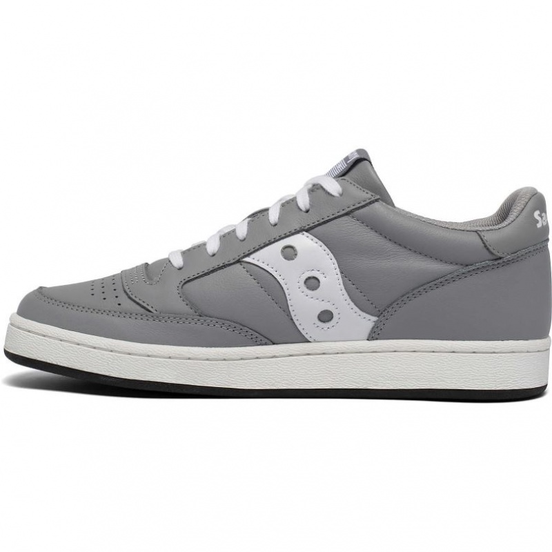 Grey / White Men's Saucony Jazz Court Sneakers | MALAYSIA-ZSAI