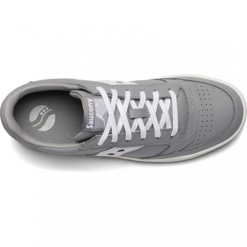 Grey / White Men's Saucony Jazz Court Sneakers | MALAYSIA-ZSAI