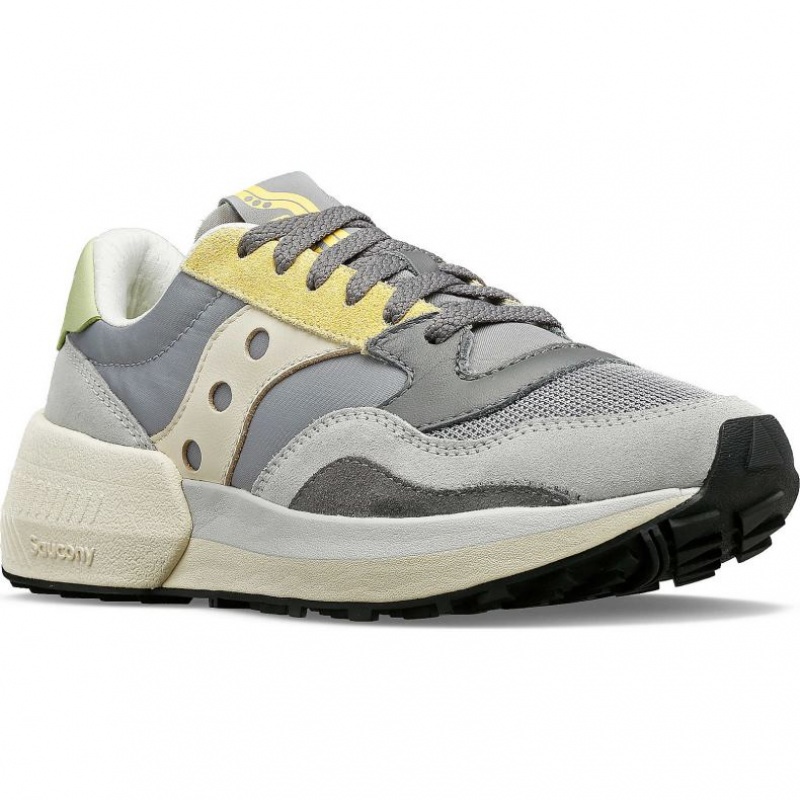 Grey / Yellow Women's Saucony Jazz NXT Sneakers | MALAYSIA-OFJN