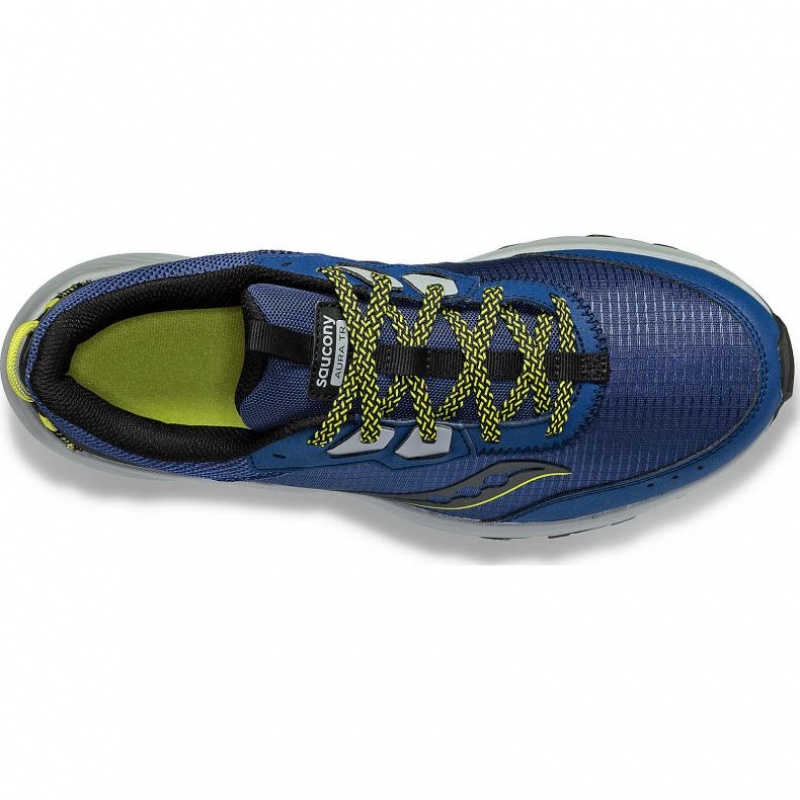 Indigo Men's Saucony Aura TR Trail Running Shoes | MALAYSIA-QWPO