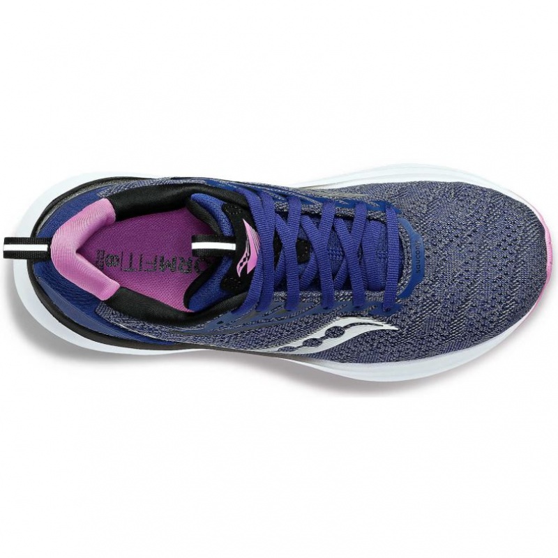 Indigo Women's Saucony Echelon 9 Wide Running Shoes | MALAYSIA-YSQB