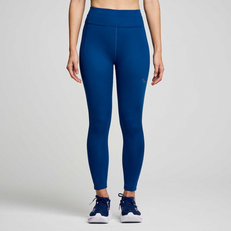 Indigo Women\'s Saucony Fortify Crop Tight | MALAYSIA-KPHG