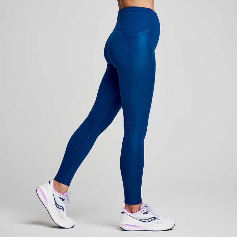 Indigo Women's Saucony Solstice Tight | MALAYSIA-EZKO