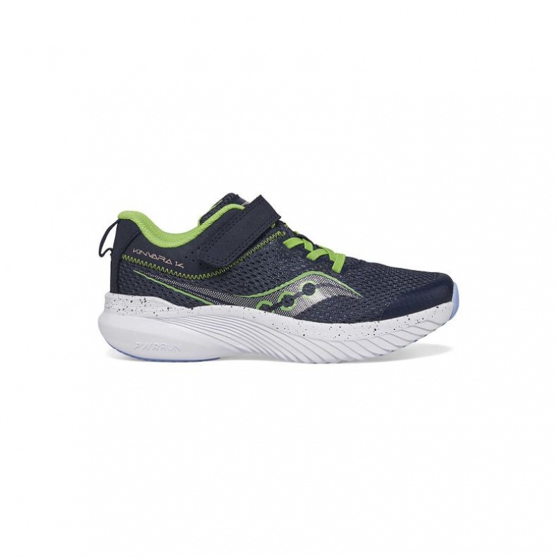 Navy Big Kids\' Saucony Kinvara 14 A/C Sneakers | MALAYSIA-BKGY