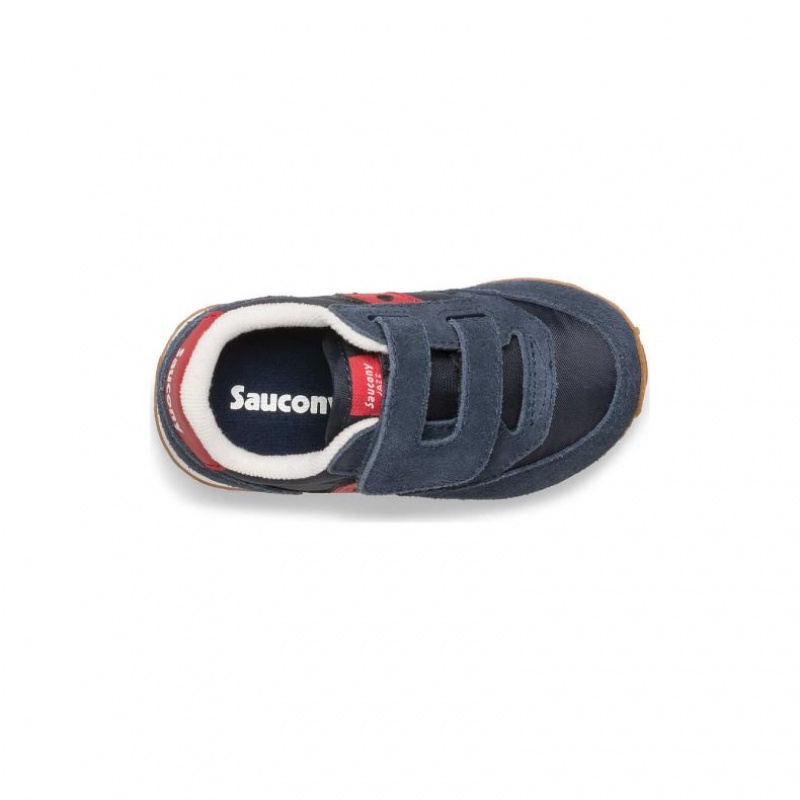 Navy Little Kids' Saucony Baby Jazz Hook & Loop Sneakers | MALAYSIA-AZDU