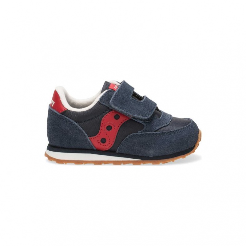 Navy Little Kids\' Saucony Baby Jazz Hook & Loop Sneakers | MALAYSIA-AZDU