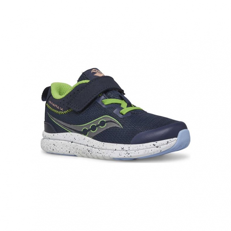 Navy Little Kids' Saucony Kinvara 14 A/C Jr. Sneakers | MALAYSIA-UVEI