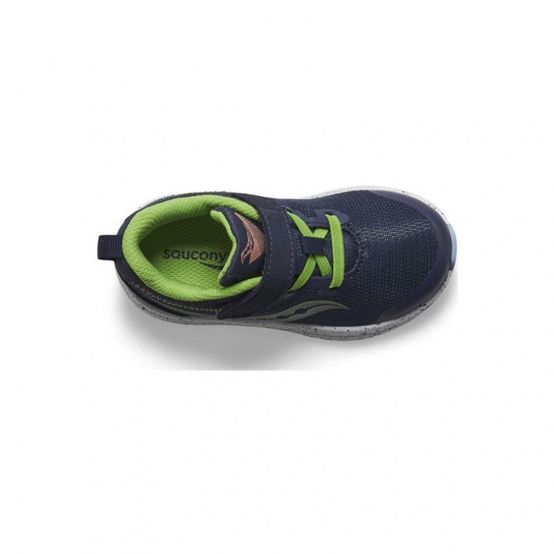 Navy Little Kids' Saucony Kinvara 14 A/C Jr. Sneakers | MALAYSIA-UVEI