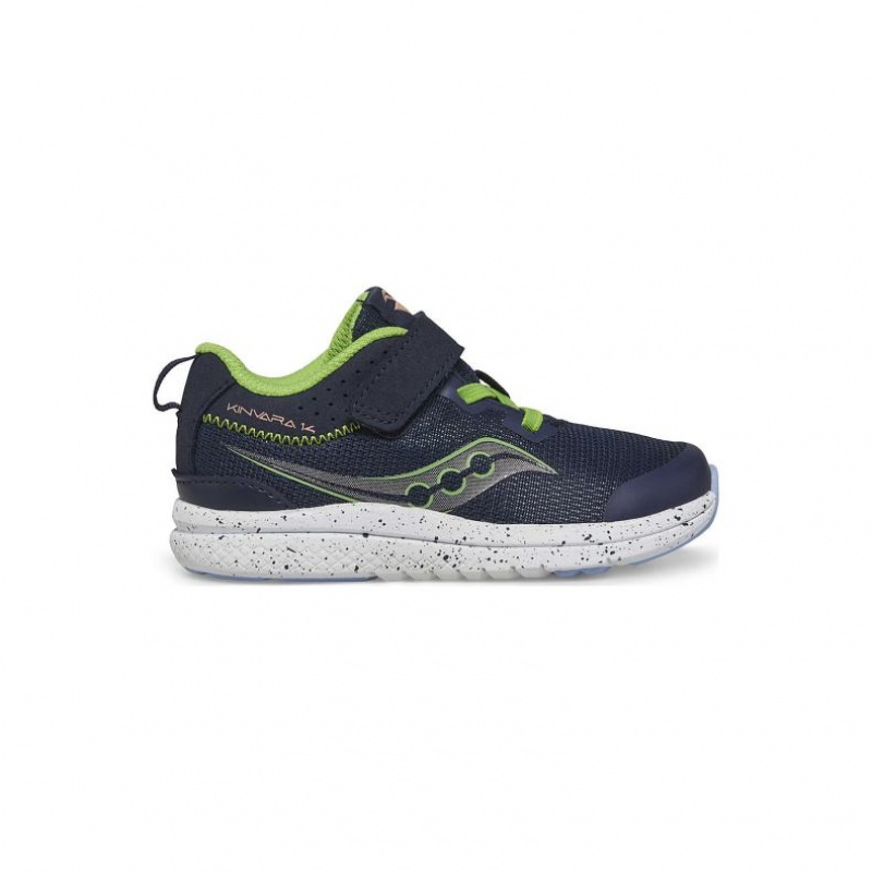 Navy Little Kids\' Saucony Kinvara 14 A/C Jr. Sneakers | MALAYSIA-UVEI