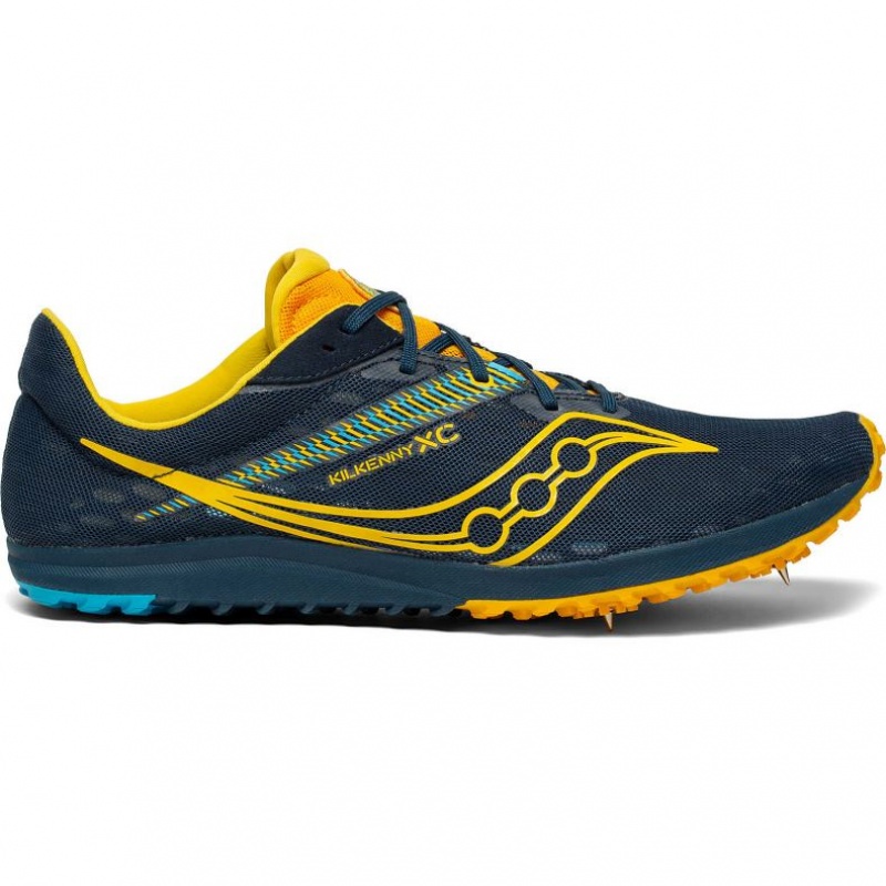 Navy Men\'s Saucony Kilkenny XC9 Spikes | MALAYSIA-NRUD