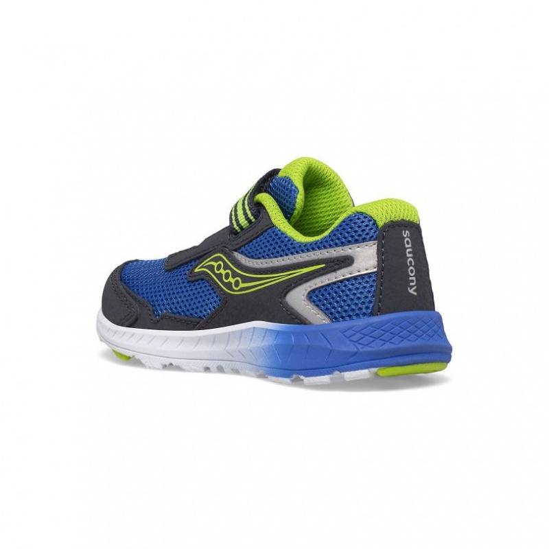 Navy / Green Big Kids' Saucony Ride 10 Jr. Sneakers | MALAYSIA-IWJE