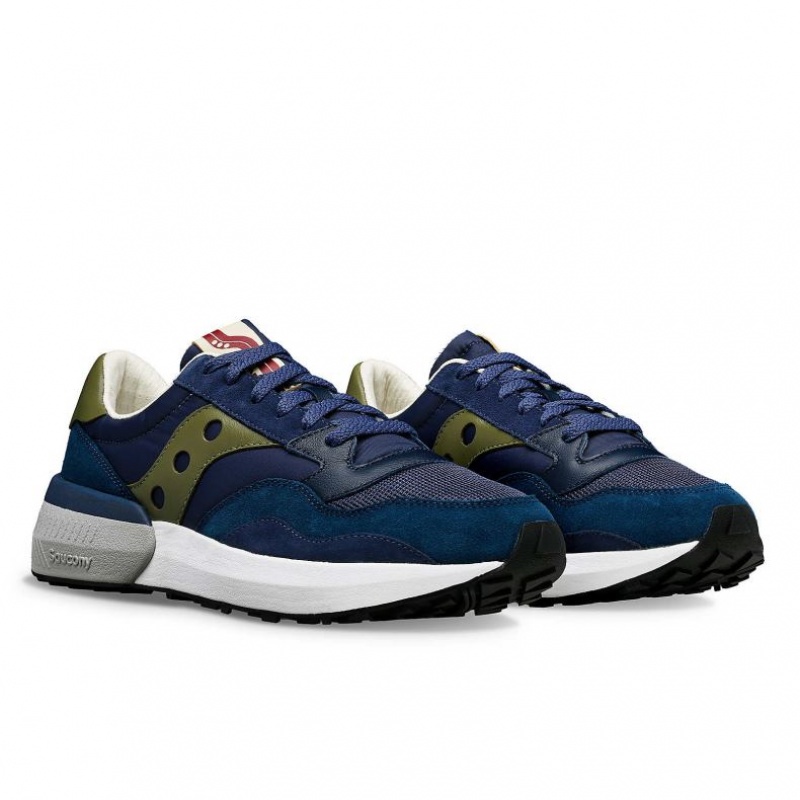 Navy / Green Women's Saucony Jazz NXT Sneakers | MALAYSIA-IFLZ