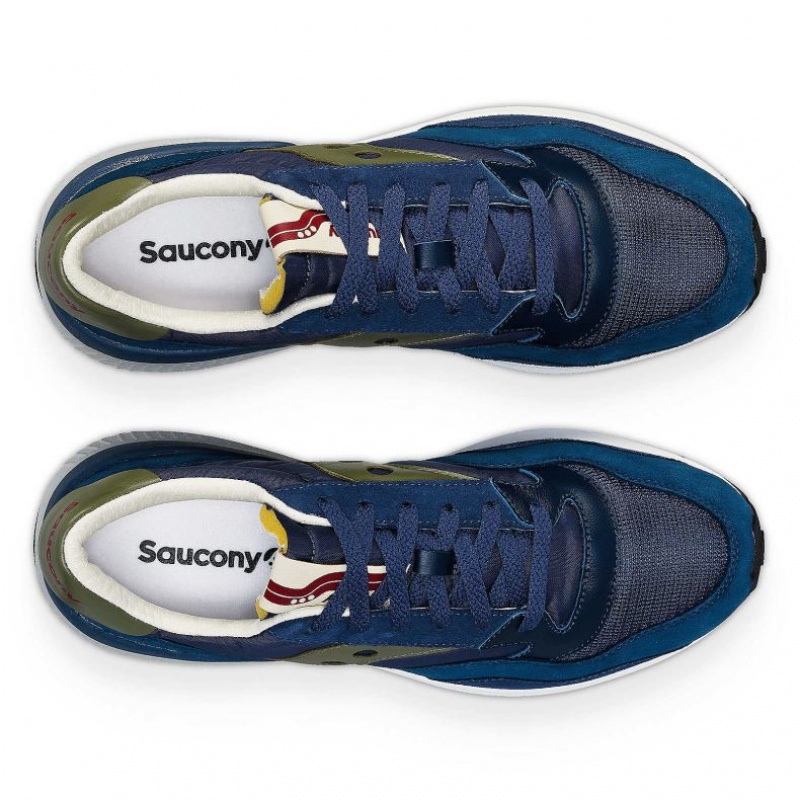 Navy / Green Women's Saucony Jazz NXT Sneakers | MALAYSIA-IFLZ