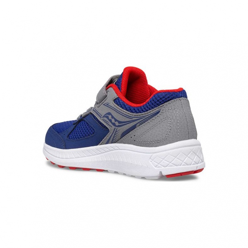 Navy / Grey Big Kids' Saucony Cohesion 14 A/C Sneakers | MALAYSIA-VMAC