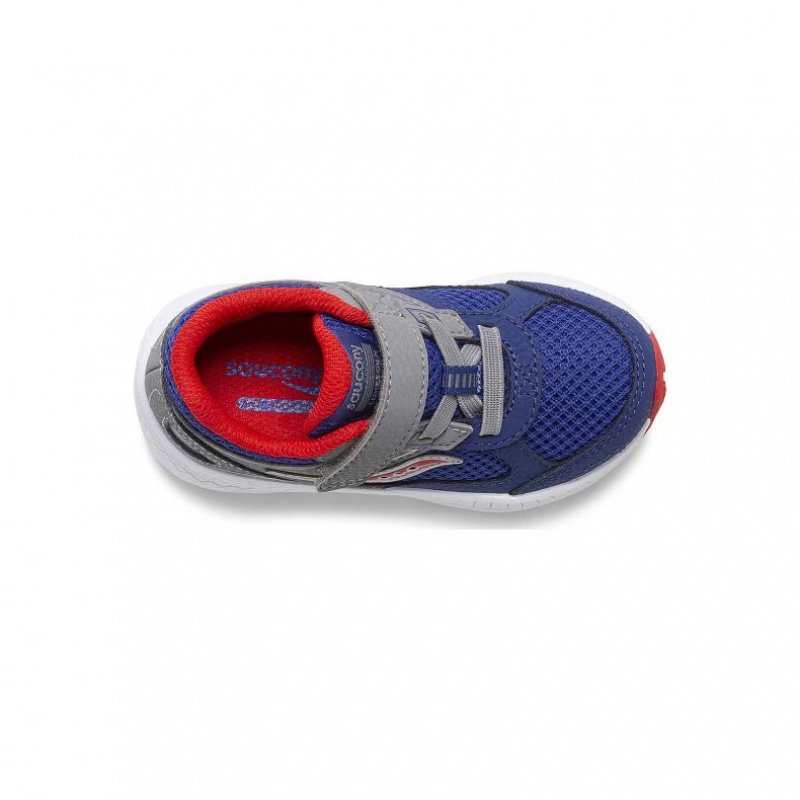 Navy / Grey Little Kids' Saucony Cohesion 14 A/C Jr. Sneakers | MALAYSIA-APUY