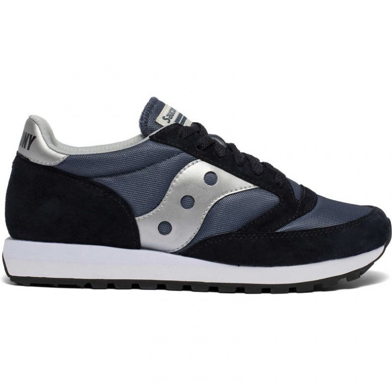 Navy / Silver Men\'s Saucony Jazz 81 Sneakers | MALAYSIA-YKEM