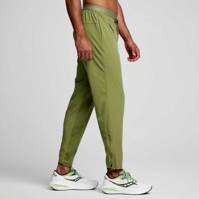 Olive Men's Saucony Boston Woven Jogger | MALAYSIA-ODHN