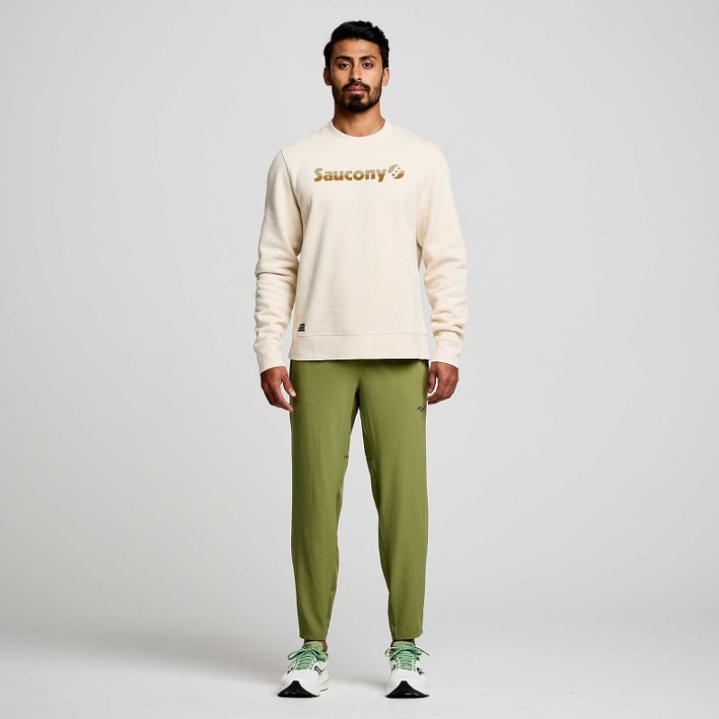 Olive Men's Saucony Boston Woven Jogger | MALAYSIA-ODHN