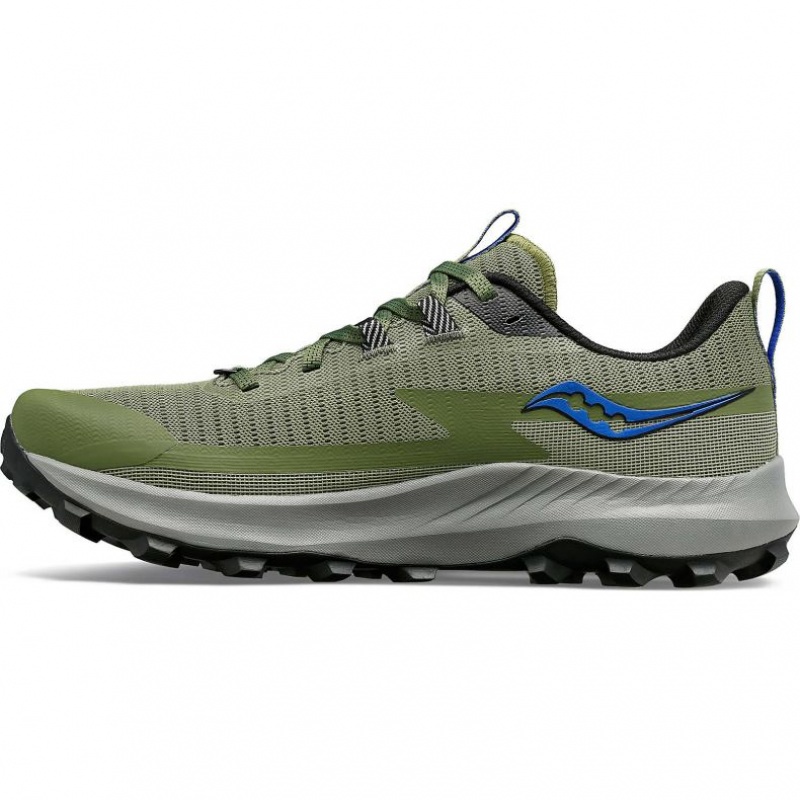 Olive Men's Saucony Peregrine 13 Trail Running Shoes | MALAYSIA-KYRZ