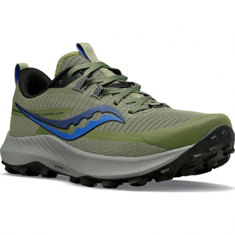 Olive Men's Saucony Peregrine 13 Trail Running Shoes | MALAYSIA-KYRZ