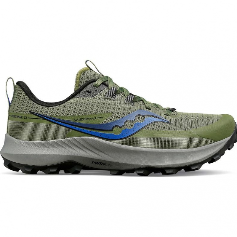 Olive Men\'s Saucony Peregrine 13 Trail Running Shoes | MALAYSIA-KYRZ