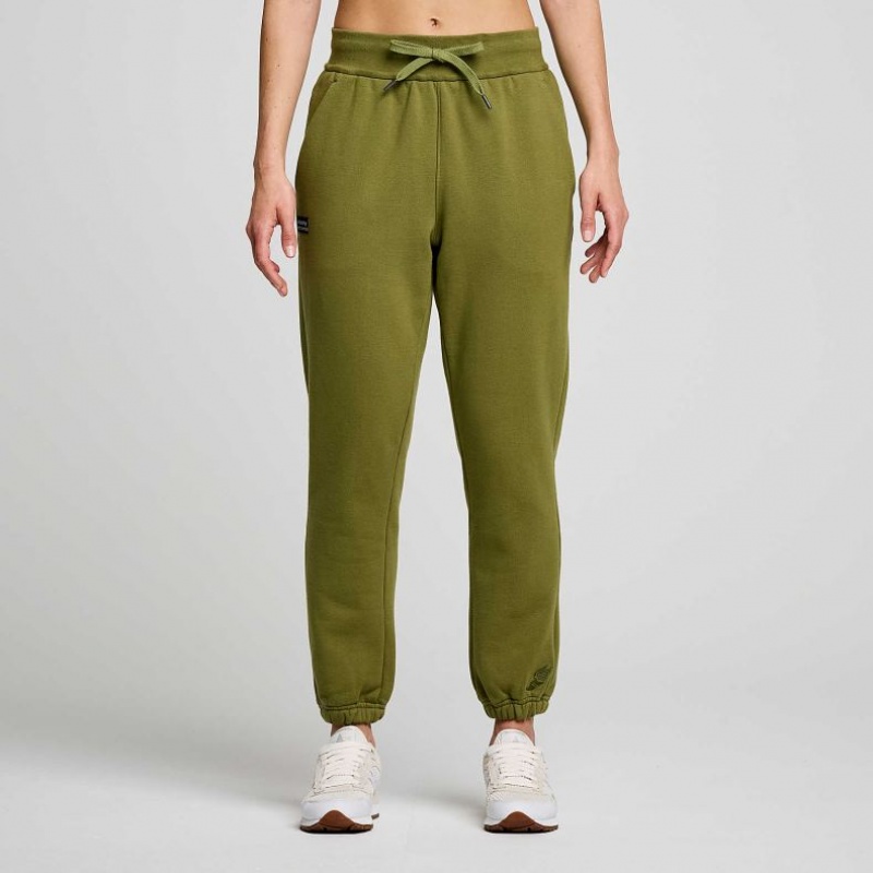 Olive Women\'s Saucony Recovery Jogger | MALAYSIA-AYGM