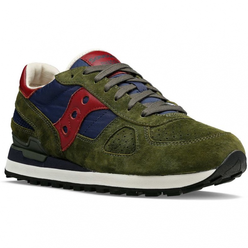 Olive / Navy Women's Saucony Shadow Original Premium Sneakers | MALAYSIA-UAQJ