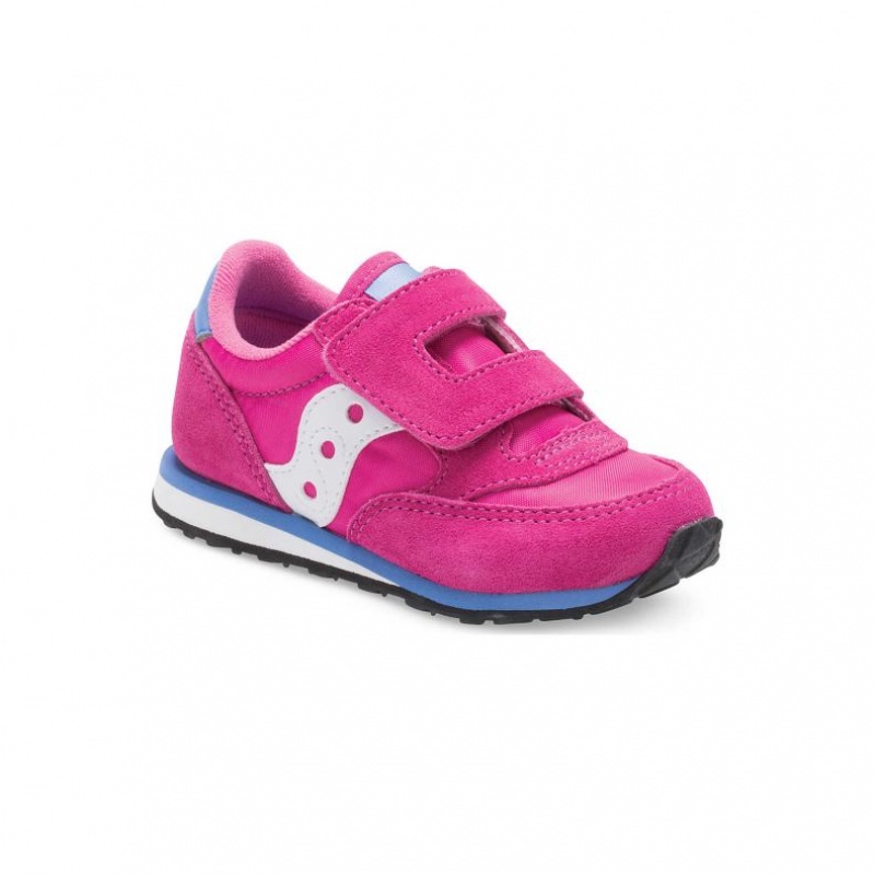 Pink Little Kids' Saucony Baby Jazz Hook & Loop Sneakers | MALAYSIA-LBCO