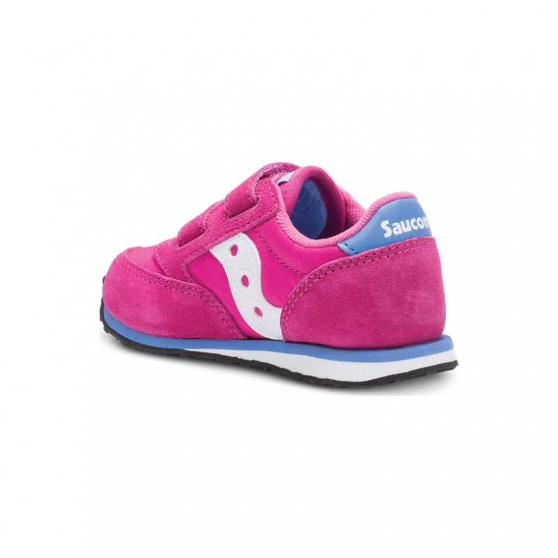 Pink Little Kids' Saucony Baby Jazz Hook & Loop Sneakers | MALAYSIA-LBCO