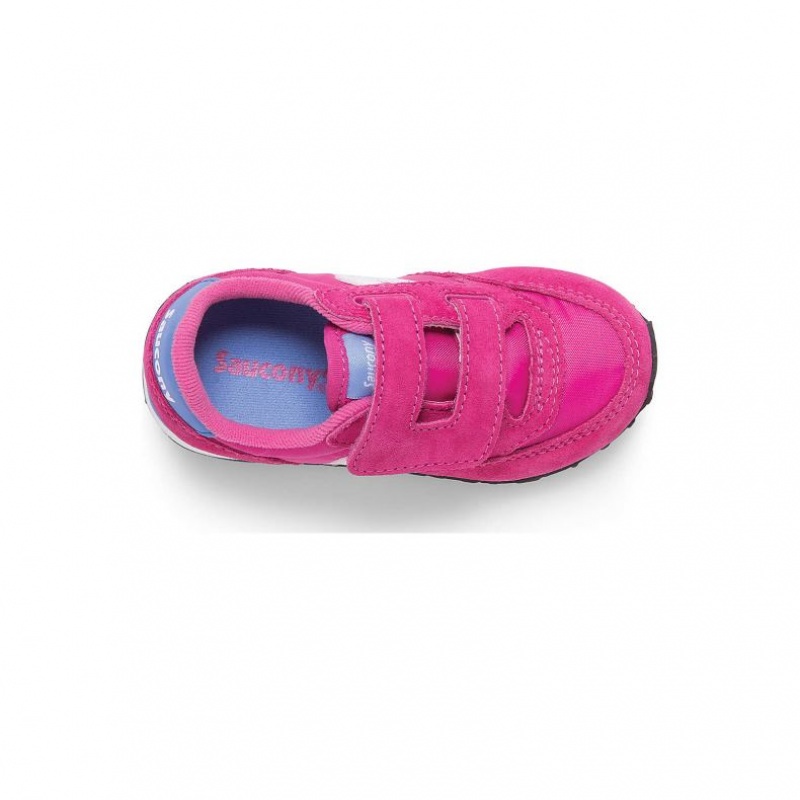 Pink Little Kids' Saucony Baby Jazz Hook & Loop Sneakers | MALAYSIA-LBCO