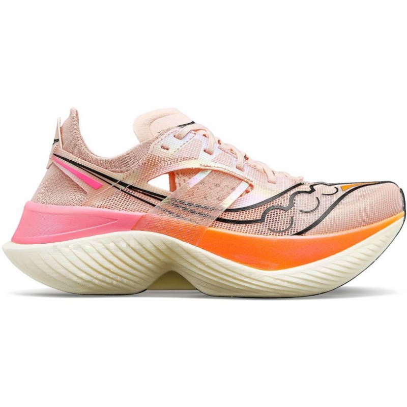 Pink Men\'s Saucony Endorphin Elite Running Shoes | MALAYSIA-DEOS