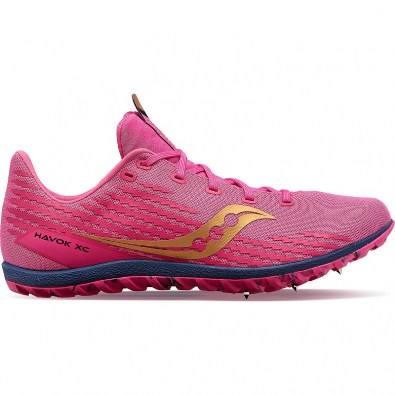 Pink Men\'s Saucony Havok XC 3 Spikes | MALAYSIA-ATVX